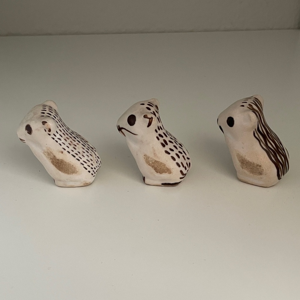 Vintage MMA 3pc Mice Figurines